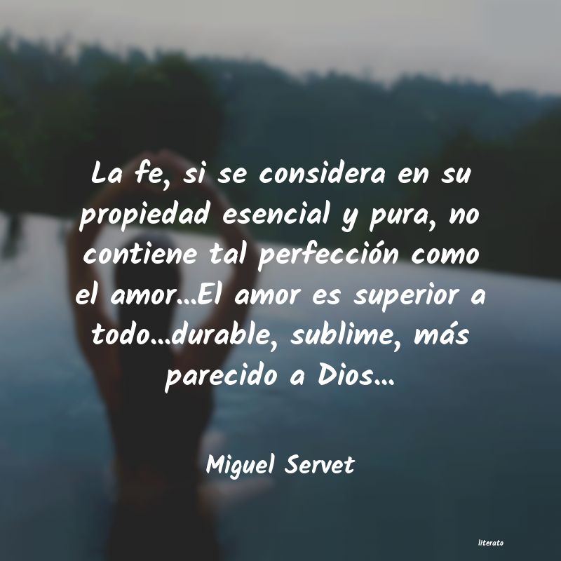 Frases de Miguel Servet