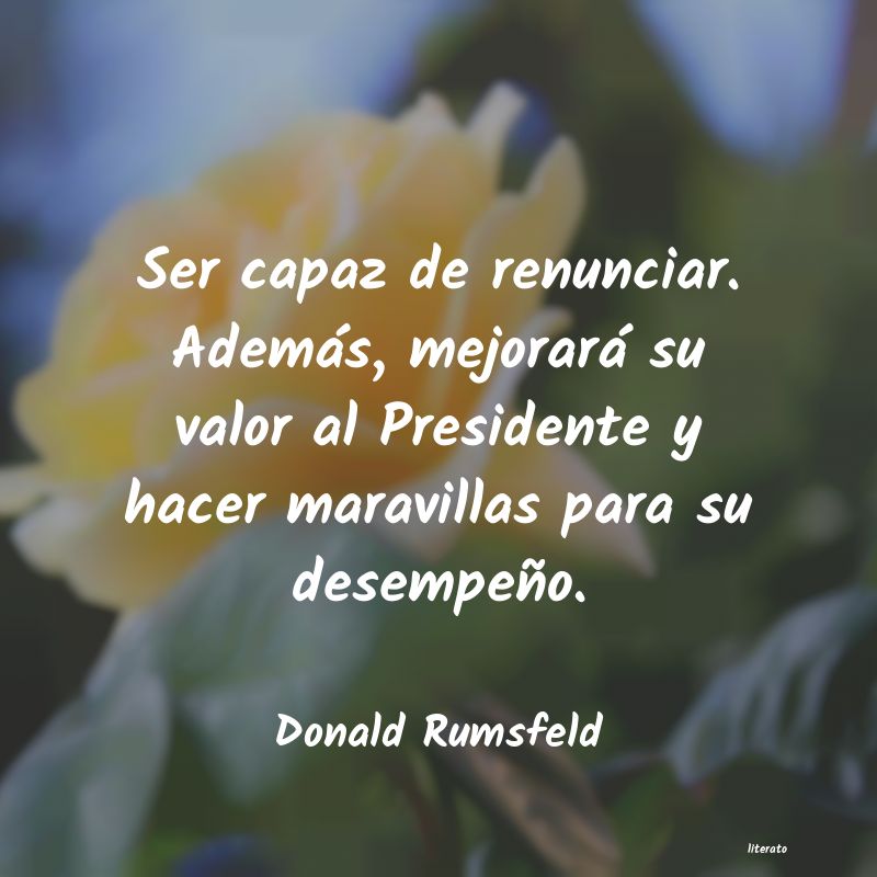 frases de Donald Rumsfeld