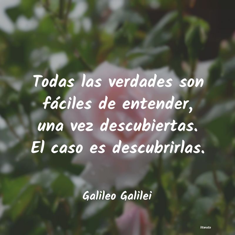 frases de Galileo Galilei