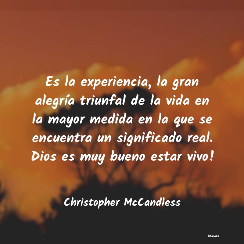 frases de Christopher McCandless