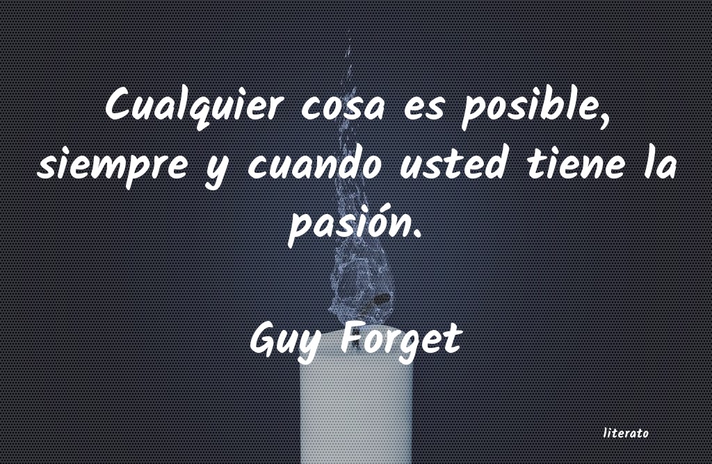 Frases de Guy Forget