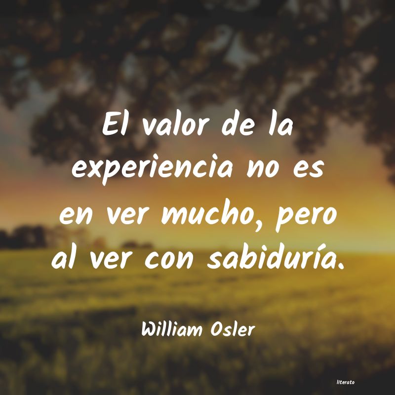 Frases de William Osler