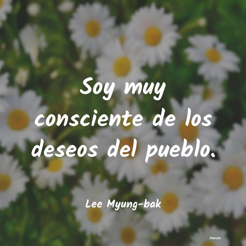 Frases de Lee Myung-bak