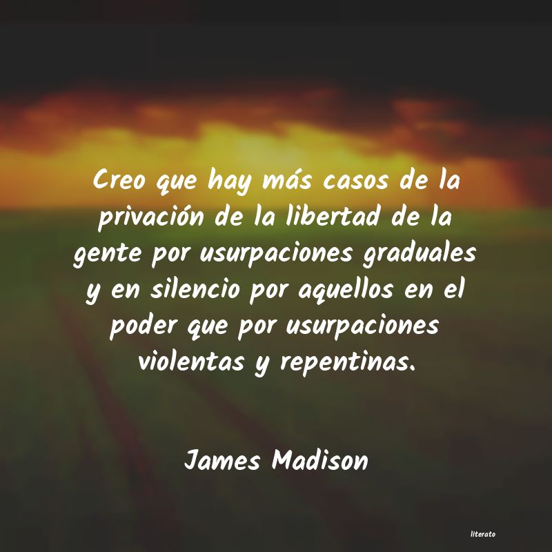 frases de James Madison