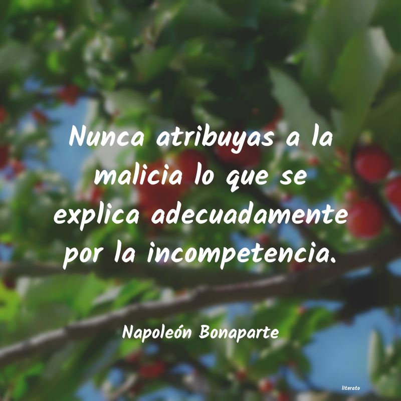 frases de Napoleón Bonaparte