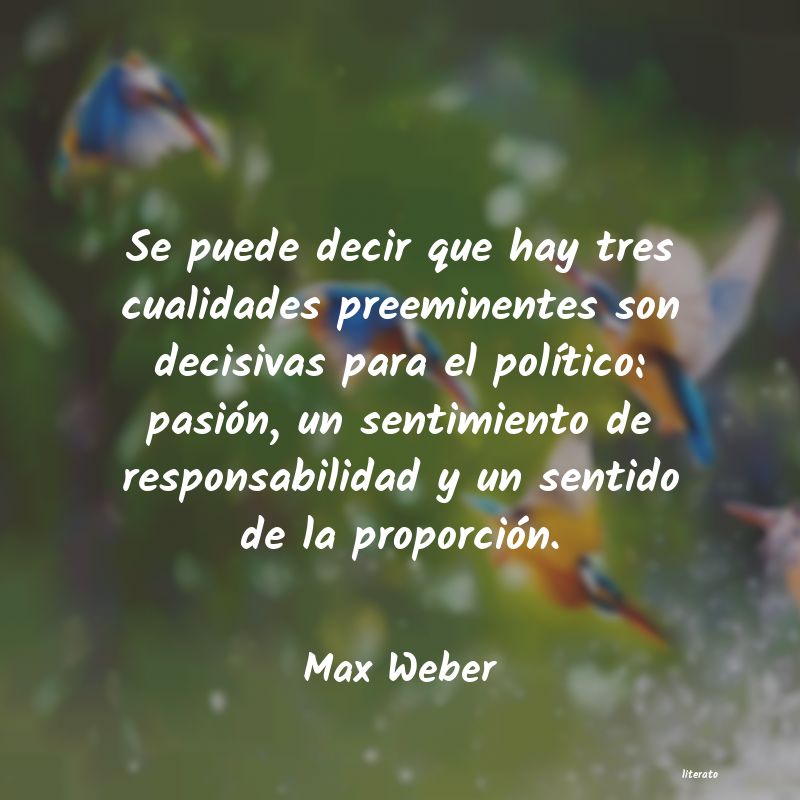 Frases de Max Weber