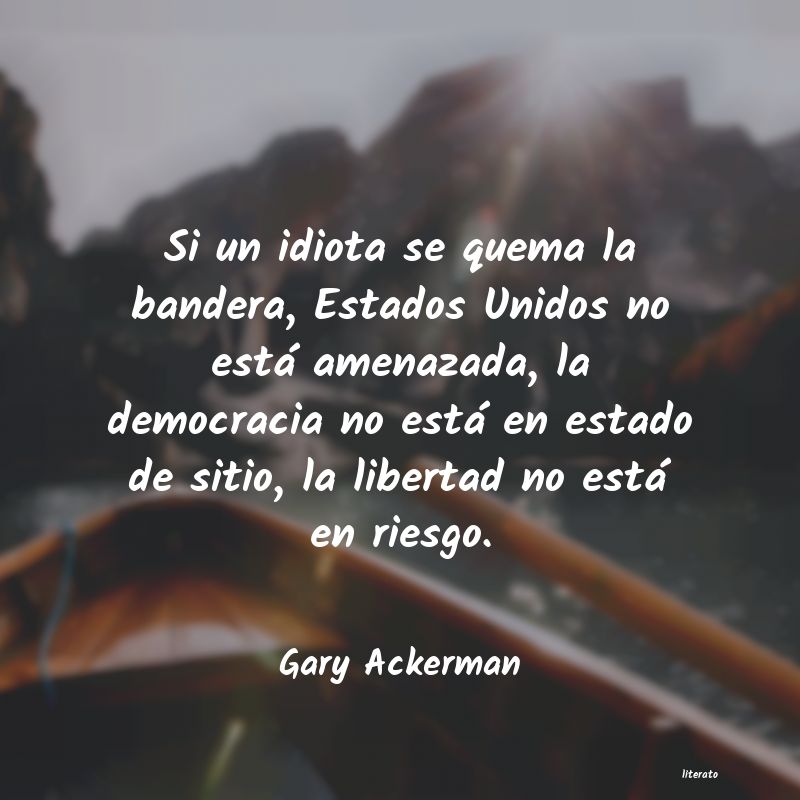Frases de Gary Ackerman