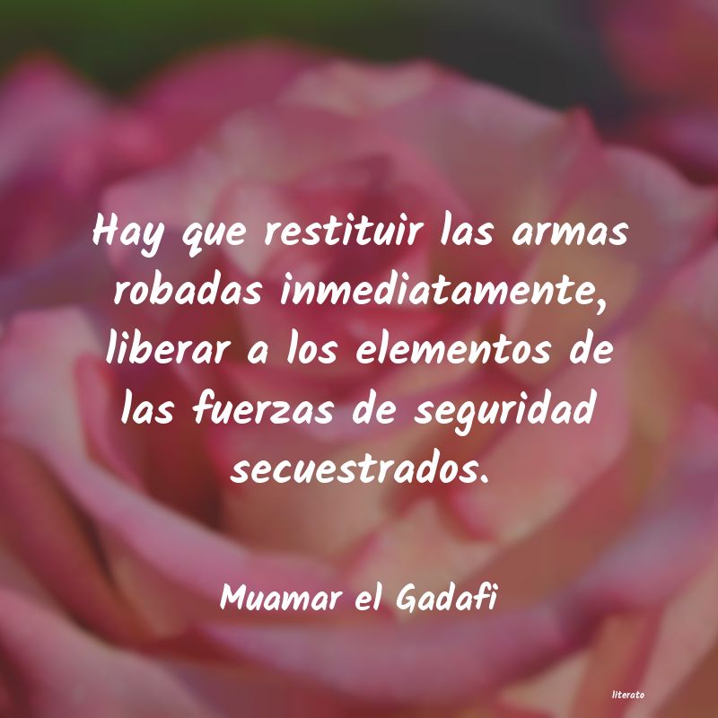 frases de Muamar el Gadafi