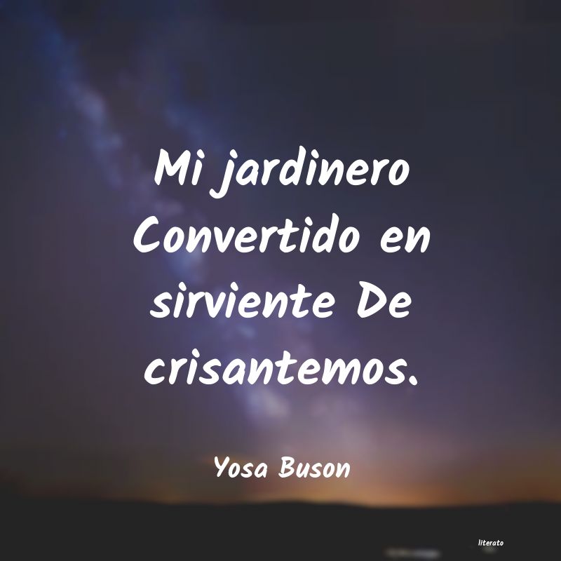frases de Yosa Buson