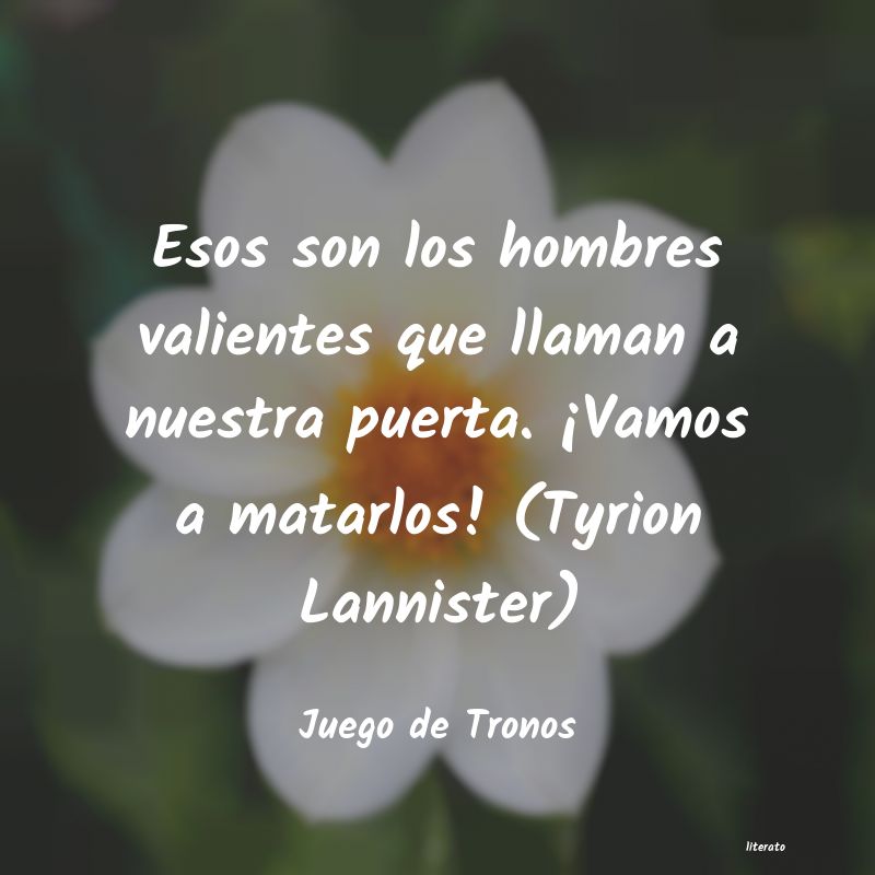 frases de Juego de Tronos