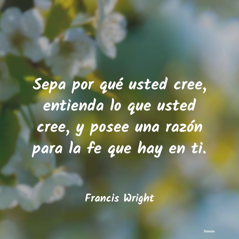 Frases de Francis Wright