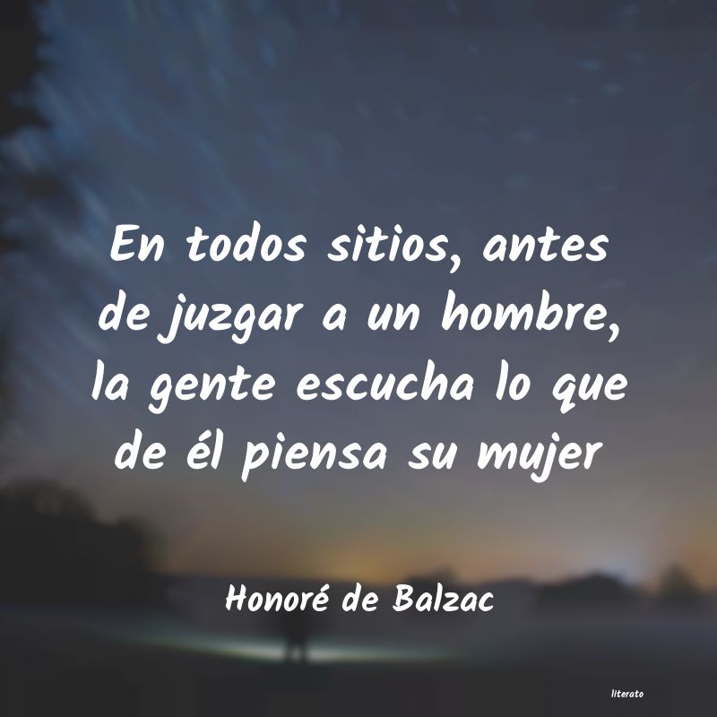 Frases de Honoré de Balzac