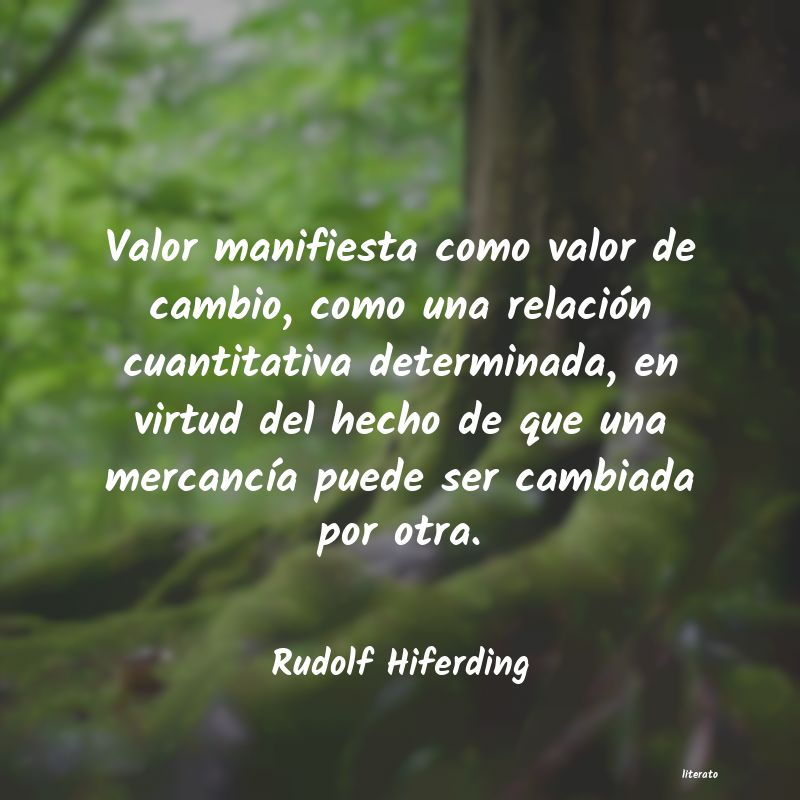 Frases de Rudolf Hiferding