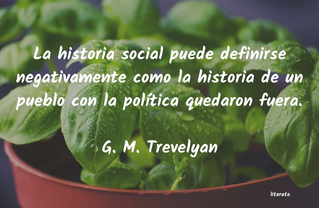 Frases de G. M. Trevelyan