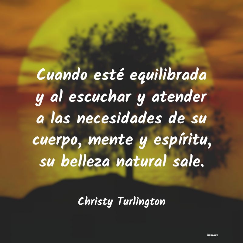 frases de Christy Turlington