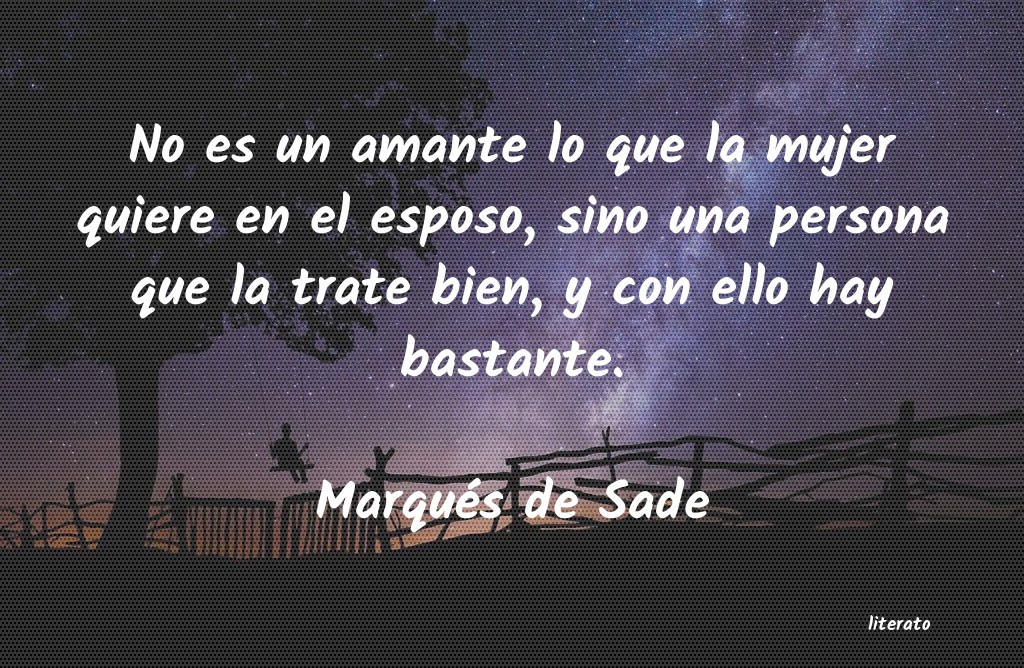 Frases de Marqués de Sade