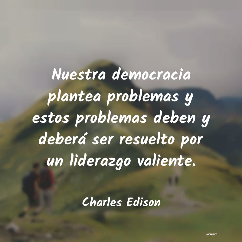 Frases de Charles Edison