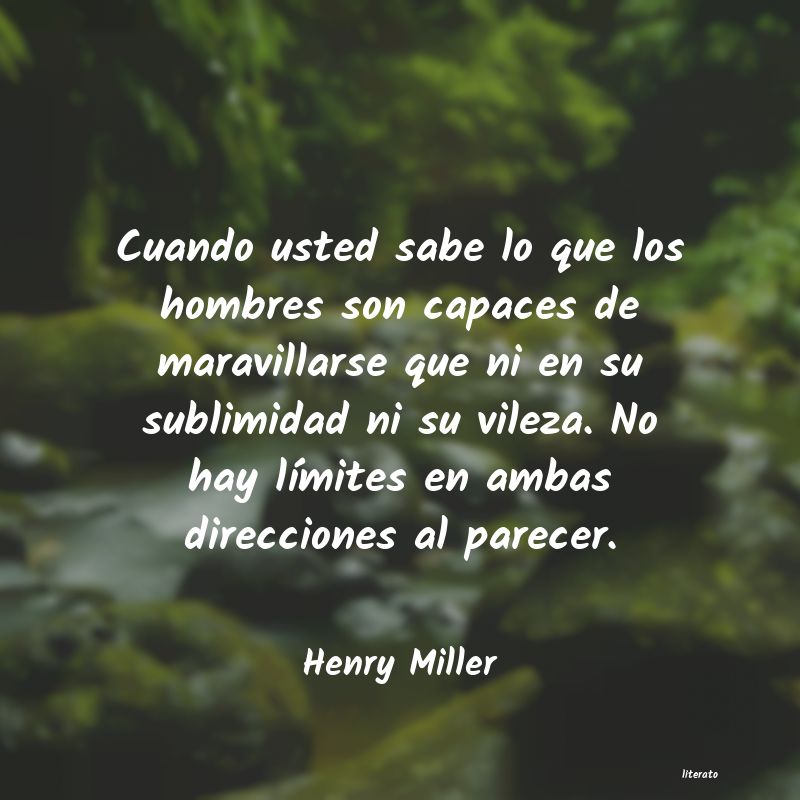 henry miller cuando los frenos