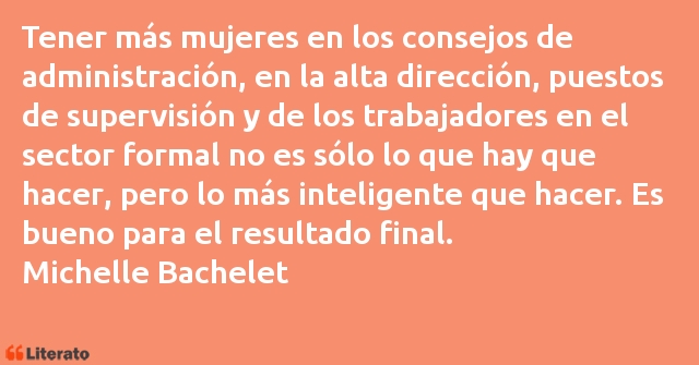 Frases de Michelle Bachelet