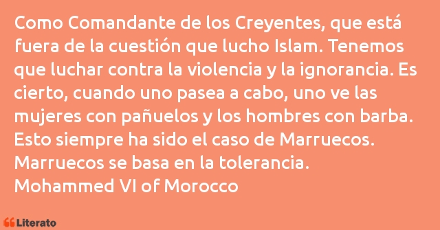 Frases de Mohammed VI of Morocco