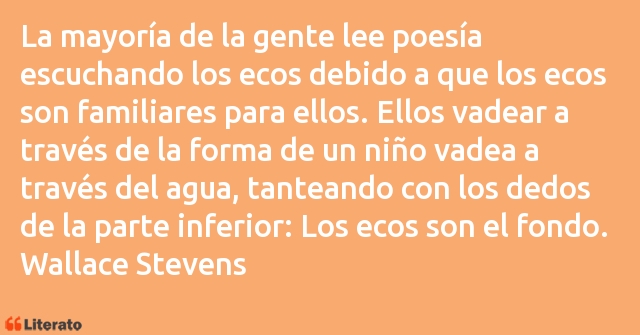 Frases de Wallace Stevens