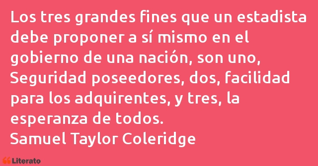 Frases de Samuel Taylor Coleridge