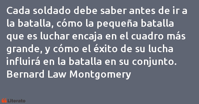 Frases de Bernard Law Montgomery