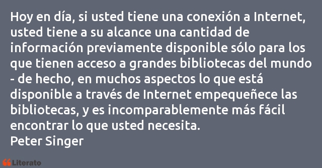 Frases de Peter Singer