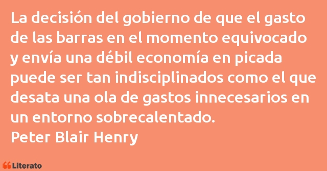 Frases de Peter Blair Henry