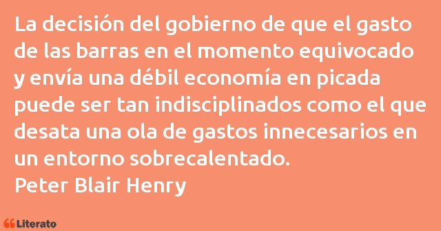 Frases de Peter Blair Henry