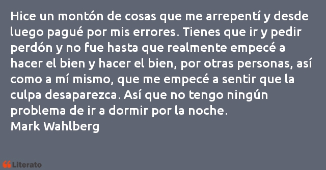 Frases de Mark Wahlberg