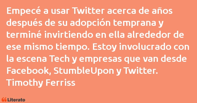 Frases de Timothy Ferriss