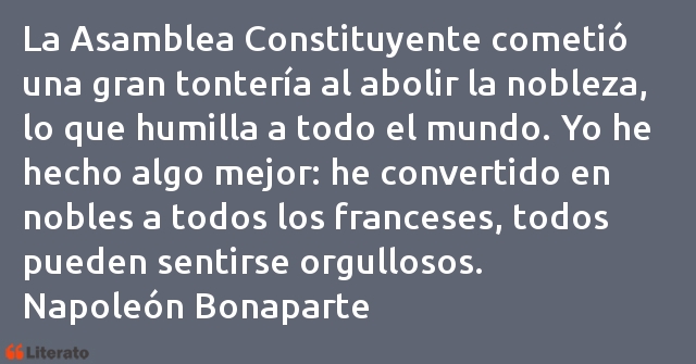 Frases de Napoleón Bonaparte