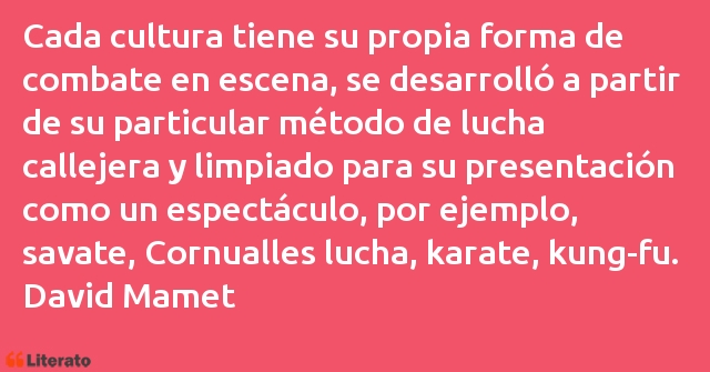 Frases de David Mamet