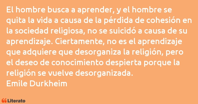 Frases de Emile Durkheim