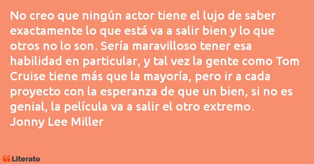 Frases de Jonny Lee Miller