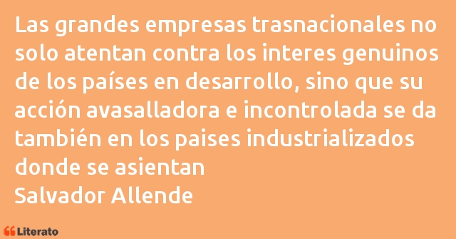 Frases de Salvador Allende