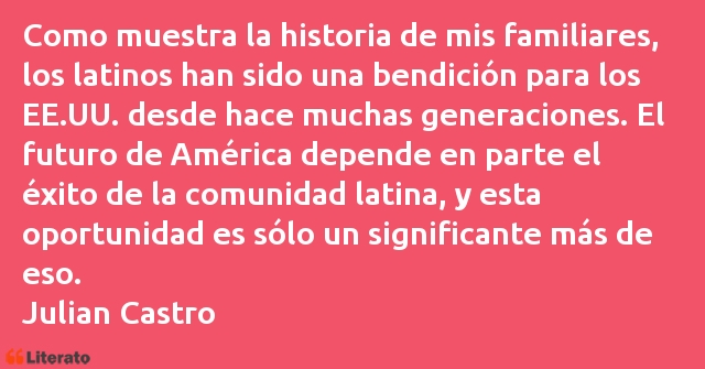 Frases de Julian Castro