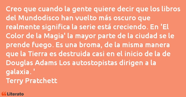 Frases de Terry Pratchett