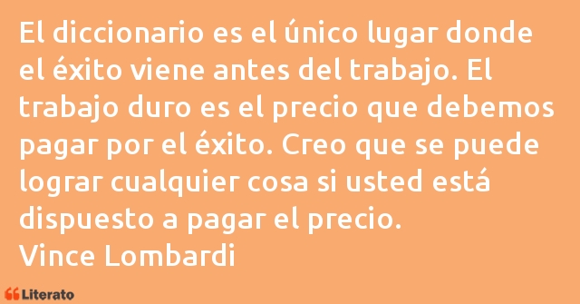 Frases de Vince Lombardi