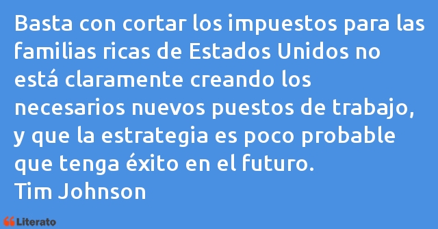 Frases de Tim Johnson