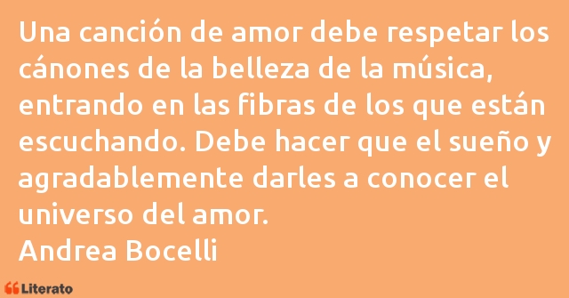 Frases de Andrea Bocelli