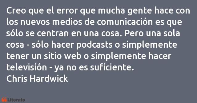 Frases de Chris Hardwick