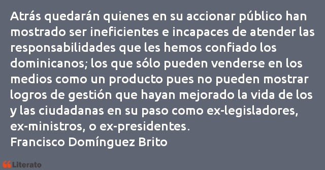 Frases de Francisco Domínguez Brito