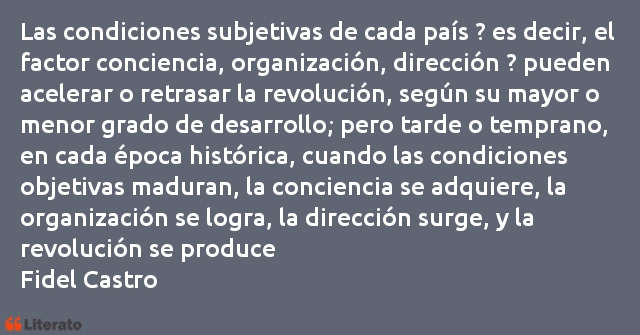 Frases de Fidel Castro