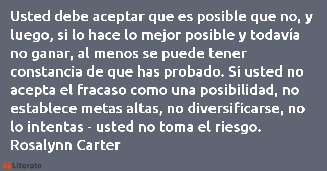 Frases de Rosalynn Carter