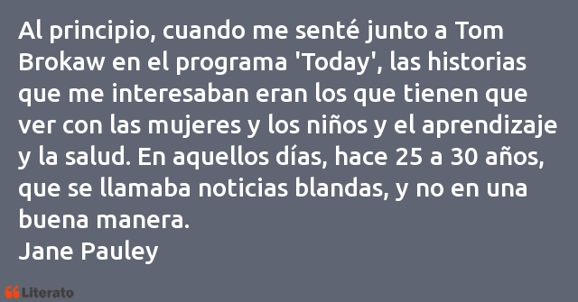 Frases de Jane Pauley