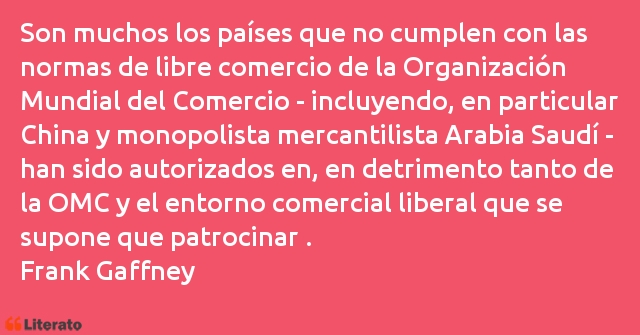 Frases de Frank Gaffney