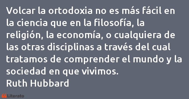 Frases de Ruth Hubbard