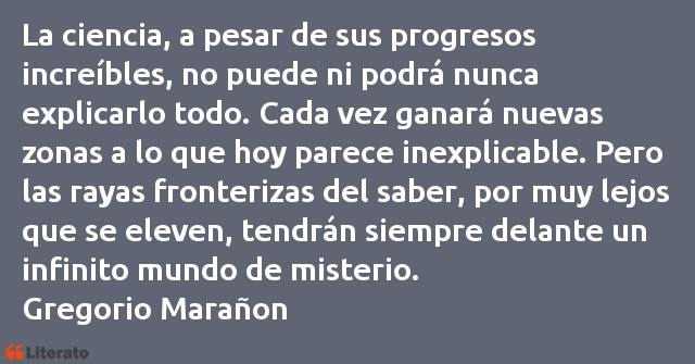 Frases de Gregorio Marañon